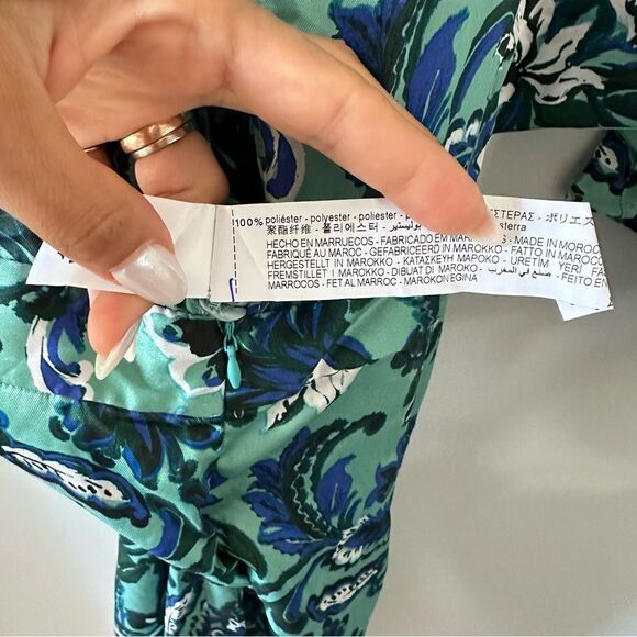 Zara Floral Printed Jumpsuit with Tie - Picture 8 of 8